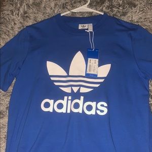 blue adidas shirt